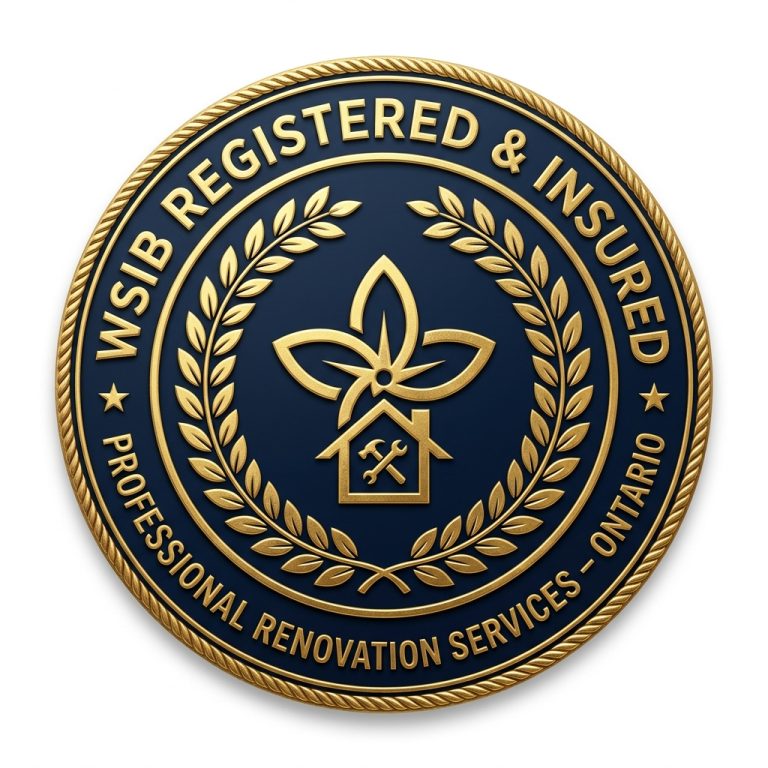 WSIB Registered and Insured badge — Professional Renovation Services Ontario